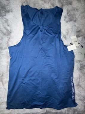 YPB Running Club Men's Navy Blue Performance Tank